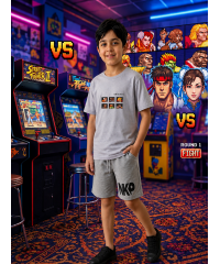 Boys Pajama street fighter grey