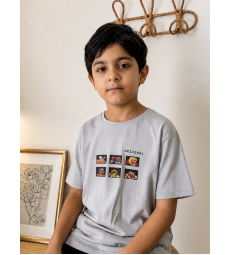 Boys T-shirt street fighter grey