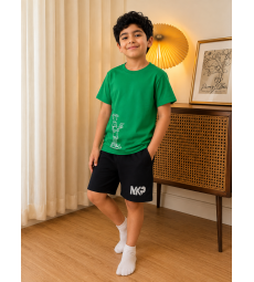 Boys pajama set 7up dark green