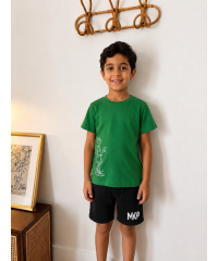 Boys pajama 7up dark green