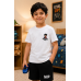 Boys T-shirt white gamer character 