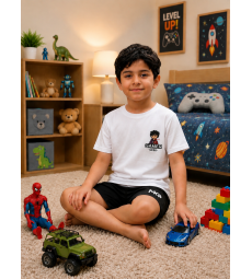 Boys Pajama set white gamer 