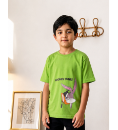 Boys T-shirt bugs bunny light green