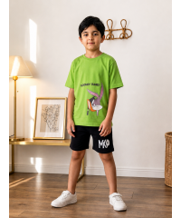 Boys Pajama bugs bunny light green