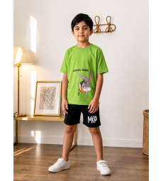 Boys Pajama set bugs bunny light green