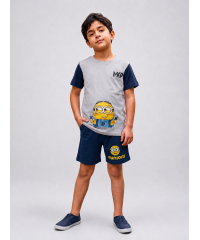 Boys Pajama minions Grey & blue